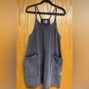 FP Movement by Free People Washed Black Hot Shot Romper
